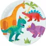 Procos Dino Party paperilautaset 23 cm 8 kpl:n pakkaus 97973