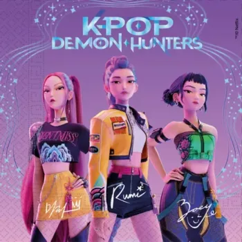Procos K-Pop Demon Hunters 2-kerroksiset paperiservetit 20 kpl:n pakkaus 33x33cm (98641)