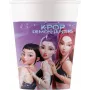 Procos K-Pop Demon Hunters pahvimuki 200 ml, 8 kpl:n pakkaus | juhlamuki teemakuvioinnilla 98640
