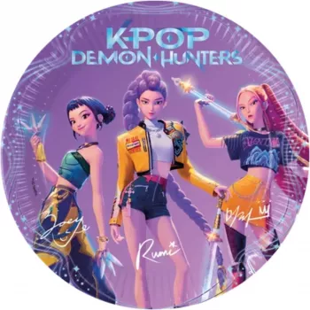 PROCOS K-Pop Demon Hunters pahvilautanen 23 cm 8 kpl:n pakkaus (98638)
