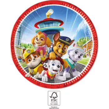 Procos Paw Patrol pahvilautaset 8 kpl:n pakkaus, 23 cm, monivärinen 95597