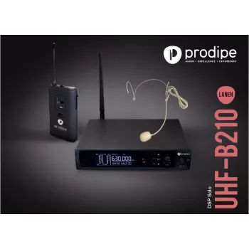 Prodipe B210SOLO DSP UHF langaton headset-mikrofonijärjestelmä (F5, 863-865 MHz)