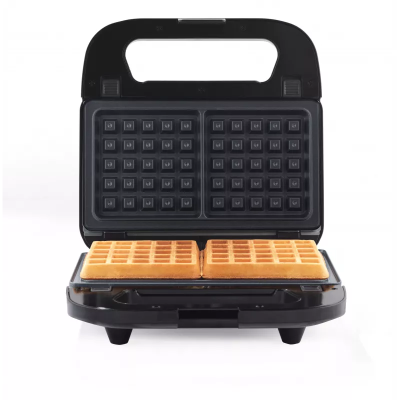 Progress EK6666PVDE 3 in 1 Snack Maker – vohveli-, voileipä- ja donitsikone, 900W, musta