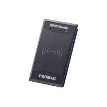 Promag MF700-10 RFID-lukija, 13,56 MHz MIFARE, RS232/Wiegand/MSR ABA Track 2, avoin kaapelipää, 47x16x83 mm