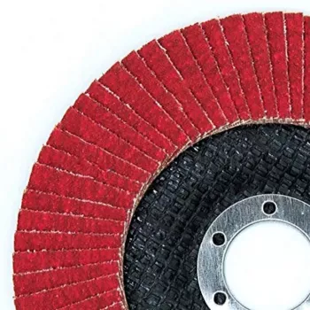 PSG Star Flex T29 SG INOX keraaminen lamellilaikka 125 mm, 22,23 mm reikä, rae P60, kartiomainen tyyppi 29, ruostumattomalle teräkselle