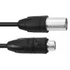 PSSO DMX-kaapeli IP65 3-pin 15m musta 30227841