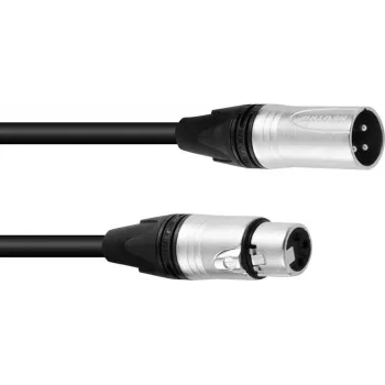 PSSO DMX-kaapeli XLR 3-pin 20m musta Neutrik-liittimet 30227818