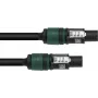PSSO kaiutinkaapeli Speakon 4x2,5 mm² 0,5 m musta 30227928
