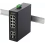 PULSAR ISFG108 teollinen PoE-kytkin (8xPoE, 2x SFP, hallitsematon, 240W)