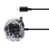 PULUZ Jack Tie mikrofoni klipsillä PU425 1,5m USB-C