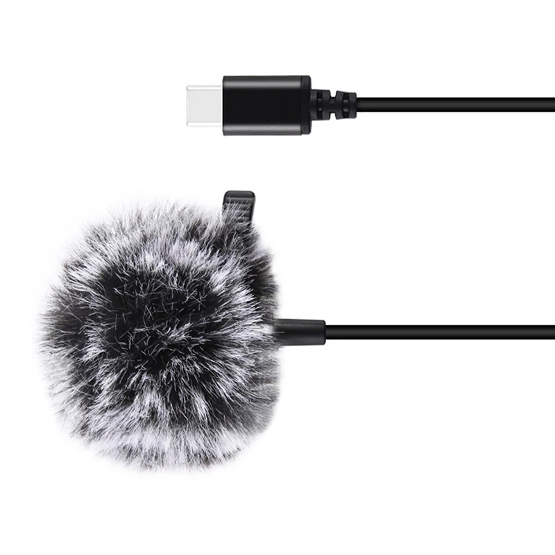 PULUZ Jack Tie mikrofoni klipsillä PU425 1,5m USB-C