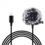 PULUZ Jack Tie mikrofoni klipsillä PU425 1,5m USB-C