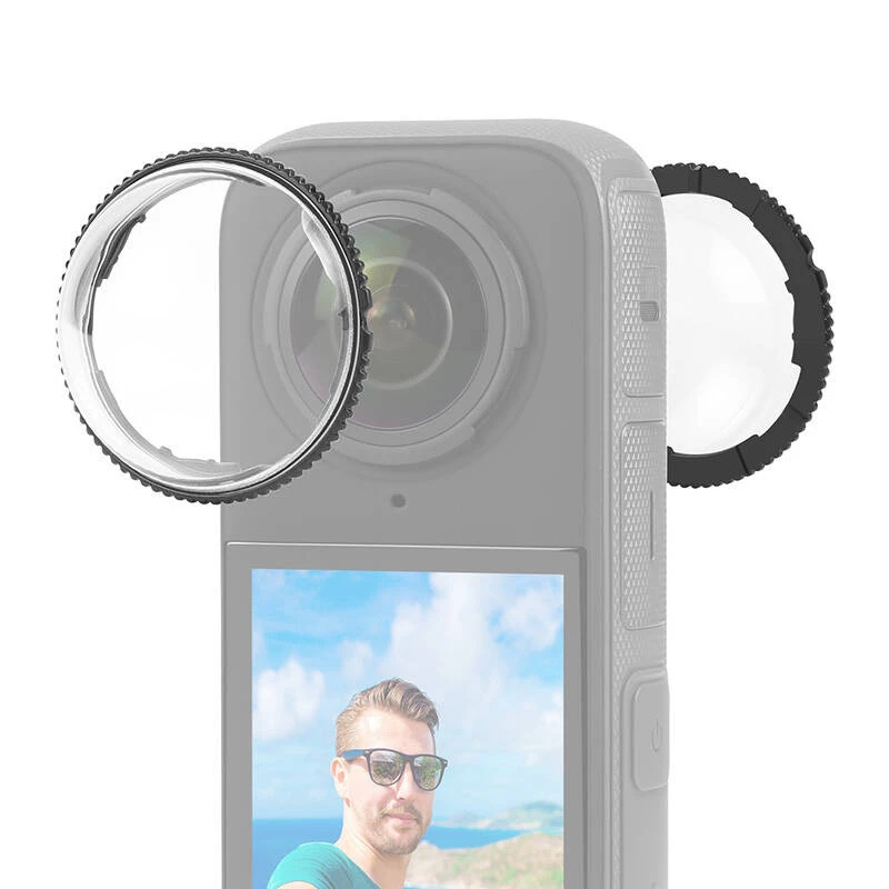 PULUZ PC Lens Cover Insta360 X4 -kameraan