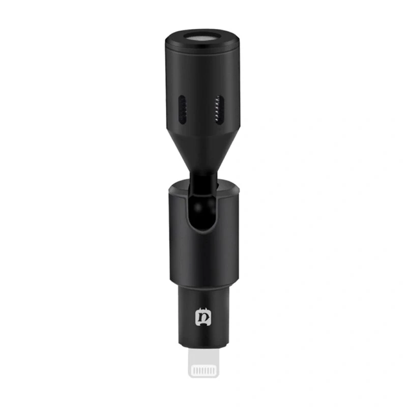 PULUZ PU615B Lightning-kondensaattorimikrofoni omnidirektionaalisella suuntakuviolla iOS-laitteille