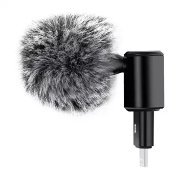 PULUZ PU615B Lightning-kondensaattorimikrofoni omnidirektionaalisella suuntakuviolla iOS-laitteille