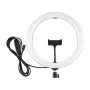 PULUZ PU656B LED-rengasvalo puhelinpidikkeellä, 160 LEDiä, 3200K–6500K, USB-C