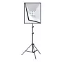 PULUZ studiopakkaus softbox 50x70cm, jalusta, LED-lamput 4 kpl PU5071EU