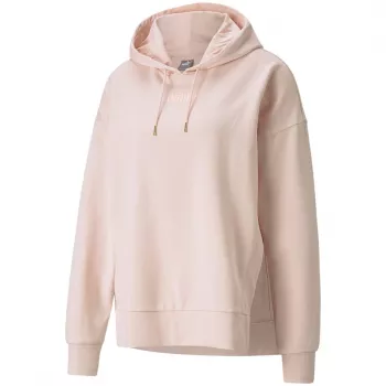 PUMA HER Hoodie TR vaaleanpunainen naisten relaxed fit collegepaita
