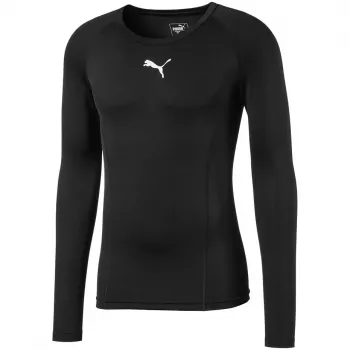 PUMA Liga Baselayer Tee LS miesten pitkähihainen treenipaita musta koko M