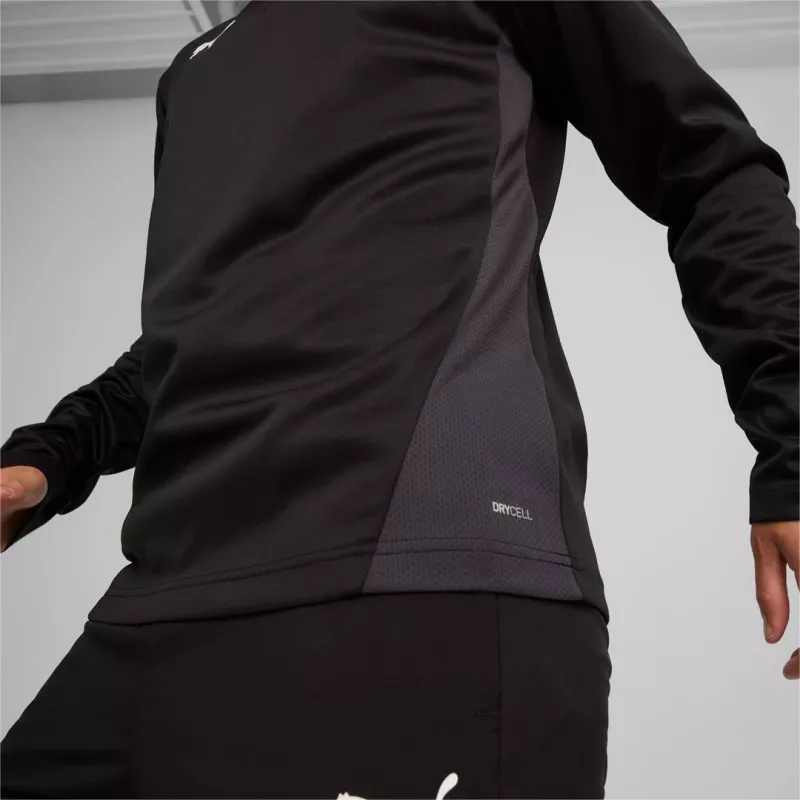 Puma miesten TeamGoal -treenipaita 1/4-vetoketjulla - Puma Black - koko M