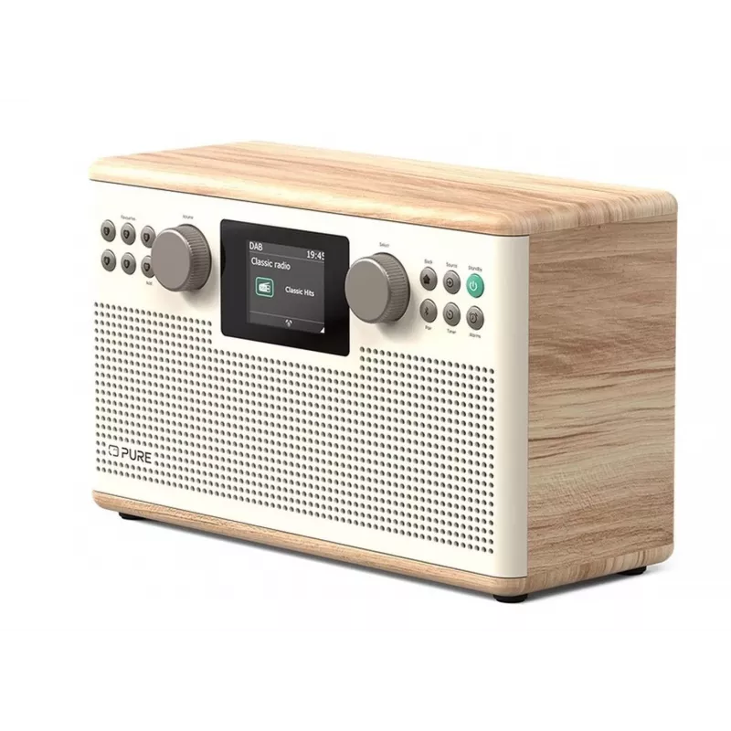 PURE ACOUSTICS Pure Classic H6 digitaaliradio, DAB+/FM/Internetradio, Bluetooth, Cotton White/tammi (EU/UK)