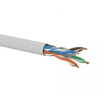 Q-LANTEC U/UTP Cat.6A verkkokaapeli, LSOH, Dca, 4x2x23 AWG, 10 Gb/s, harmaa, 500 m