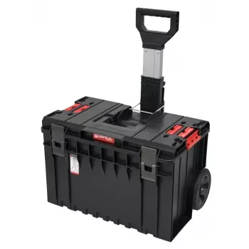Qbrick System ONE työkalulaatikko-vaunu - musta/punainen, 50L, IP65, 100 kg kantavuus