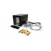 EXSYS EX-1012 ulkoinen laajennuslaatikko, 4 PCI-paikkaa ja PCIe-x1-isäntäkortti