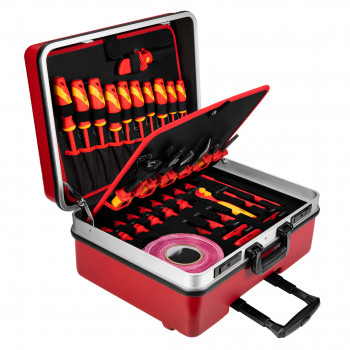 NEO Tools 01-312 eristetty työkalusarja sähkö- ja hybridiajoneuvoihin, 51-osainen