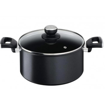 Tefal Unlimited G2554672 kattila lasikannella, 24 cm