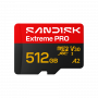 SanDisk Extreme PRO microSDXC 512 GB UHS-I A2 V30, jopa 250/170 MB/s, SDSQXCJ-512G-GS6MA