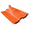 KOSCOM 4549 Frankfurter Pfanne, muovi punainen, mastoille Ø60 mm asti