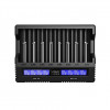 XTAR VC8S USB-C-laturi 8 Li-Ion- ja Ni-MH-akulle