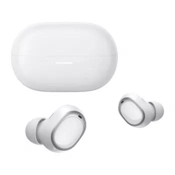 QCY Melobuds A30 true wireless -nappikuulokkeet – Bluetooth 5.3, ENC, 30h toistoaika, IPX5, valkoinen