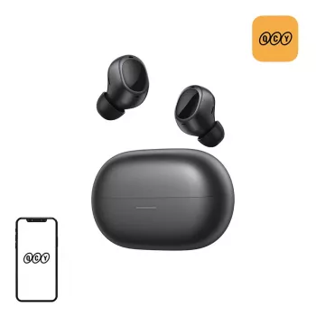 QCY Melobuds A30 langattomat nappikuulokkeet (musta) - aktiivinen melunvaimennus, Bluetooth 5.3, IPX5, 30H akku
