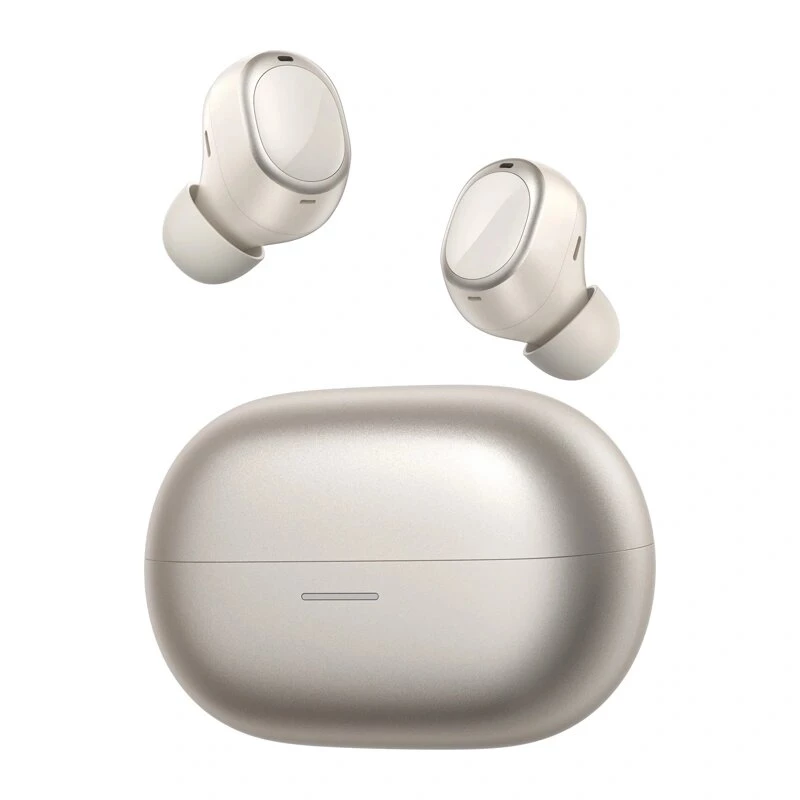 QCY Melobuds A30 langattomat nappikuulokkeet, mukautuva ANC jopa 60 dB, Bluetooth 6.0, LDAC, Hi-Res Audio, 50 h toistoaika, 8 mikrofonia, IPX5, kulta