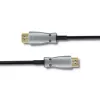 Qoltec 50472 HDMI-kaapeli 20 m, HDMI Type A, musta/hopea