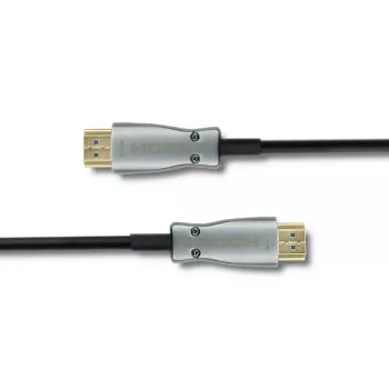 Qoltec 50472 HDMI-kaapeli 20 m, HDMI Type-A, musta/hopea
