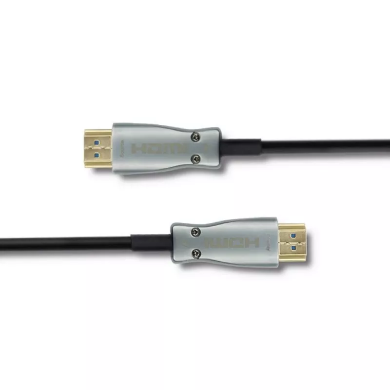Qoltec 50472 HDMI-kaapeli 20 m, HDMI Type A, musta/hopea