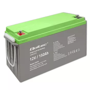 Qoltec Deep Cycle -geeliakku 12V 150Ah 44,5kg
