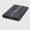 Qoltec Dual M.2 NVMe SATA SSD kotelo USB-C 3.2 Gen 2, työkaluton alumiini, tukee 2x2TB, UASP, TRIM, 10Gbps