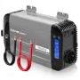 Qoltec puhdas siniaalto -invertteri 12V -> 230V 500W/1000W LCD:llä, USB:lla, USB-C:llä, LiFePO4/GEL/AGM-yhteensopiva