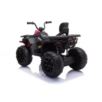 QUAD LOCK Electric Ride On Quad JC333 vaaleanpunainen LED-valot MP3