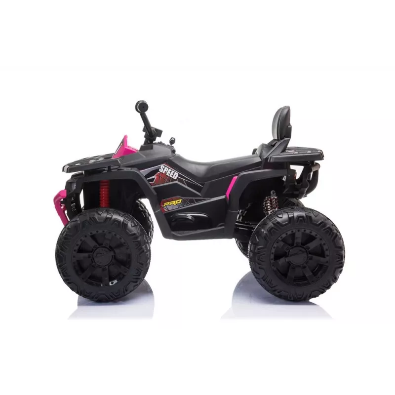 QUAD LOCK Electric Ride On Quad JC333 vaaleanpunainen LED-valot MP3