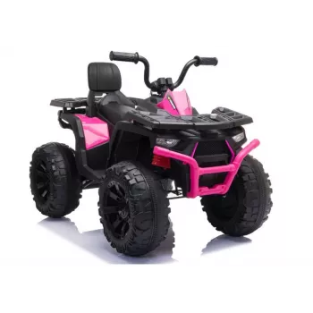 QUAD LOCK Electric Ride On Quad JC333 vaaleanpunainen LED-valot MP3