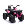 QUAD LOCK Electric Ride On Quad JC333 vaaleanpunainen LED-valot MP3