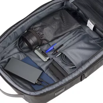 QUALO kannettavan tietokoneen reppu Ultimate Line USB-C 15,6 musta