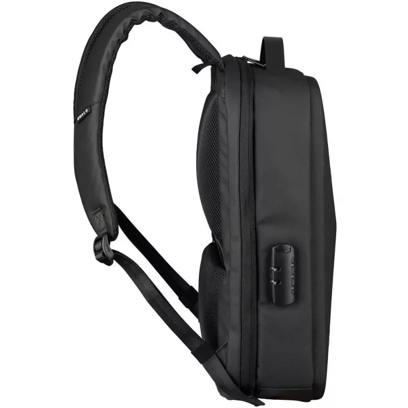 QUALO kannettavan tietokoneen reppu Ultimate Line USB-C 15,6 musta