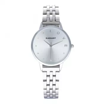 RADIANT MAN RA609201PT analoginen kvartsikello 34mm musta kellotaulu nahkaranneke