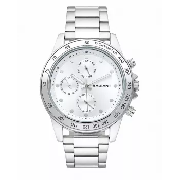 Radiant miesten kvartsikello RA617705 44mm musta kellotaulu nahkaranneke